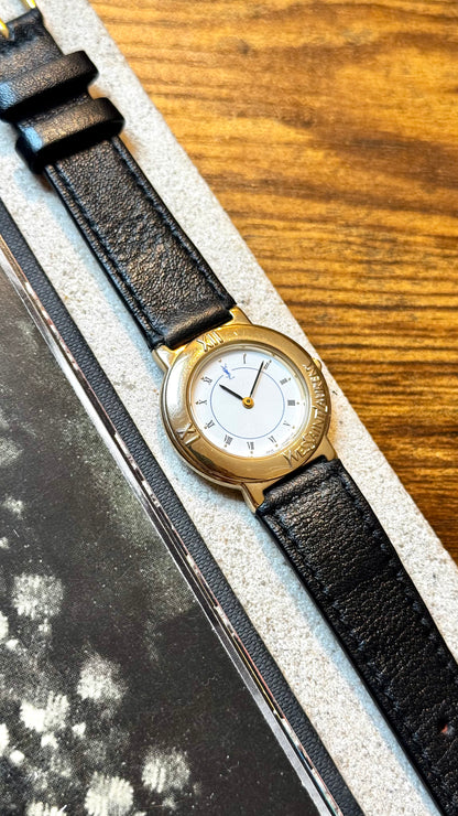 Yves Saint Laurent vintage watch (YSL) 1990s - Bespoke genuine leather
