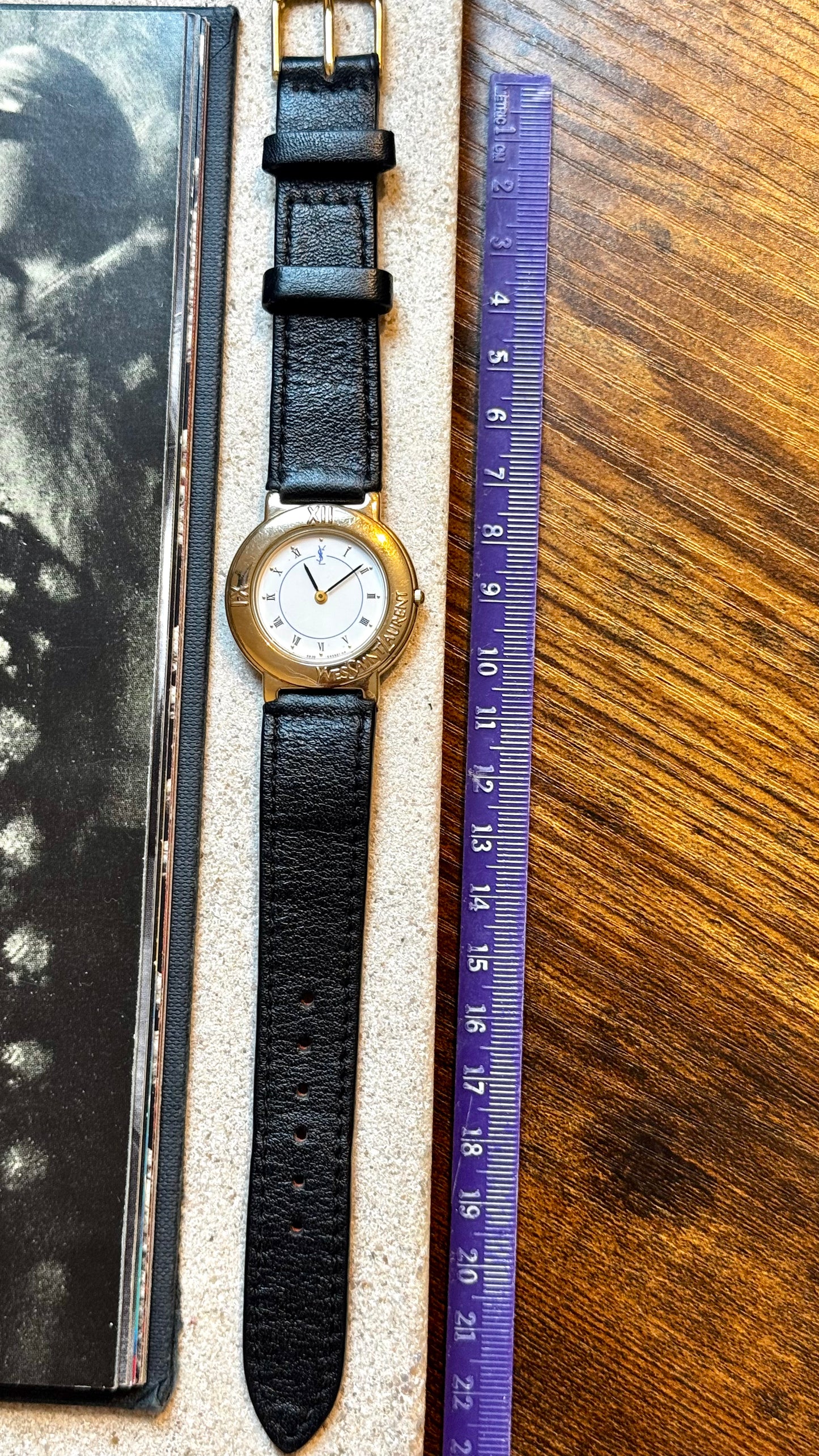 Yves Saint Laurent vintage watch (YSL) 1990s - Bespoke genuine leather