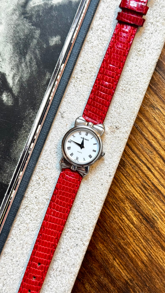 Nina Ricci vintage watch, original leather