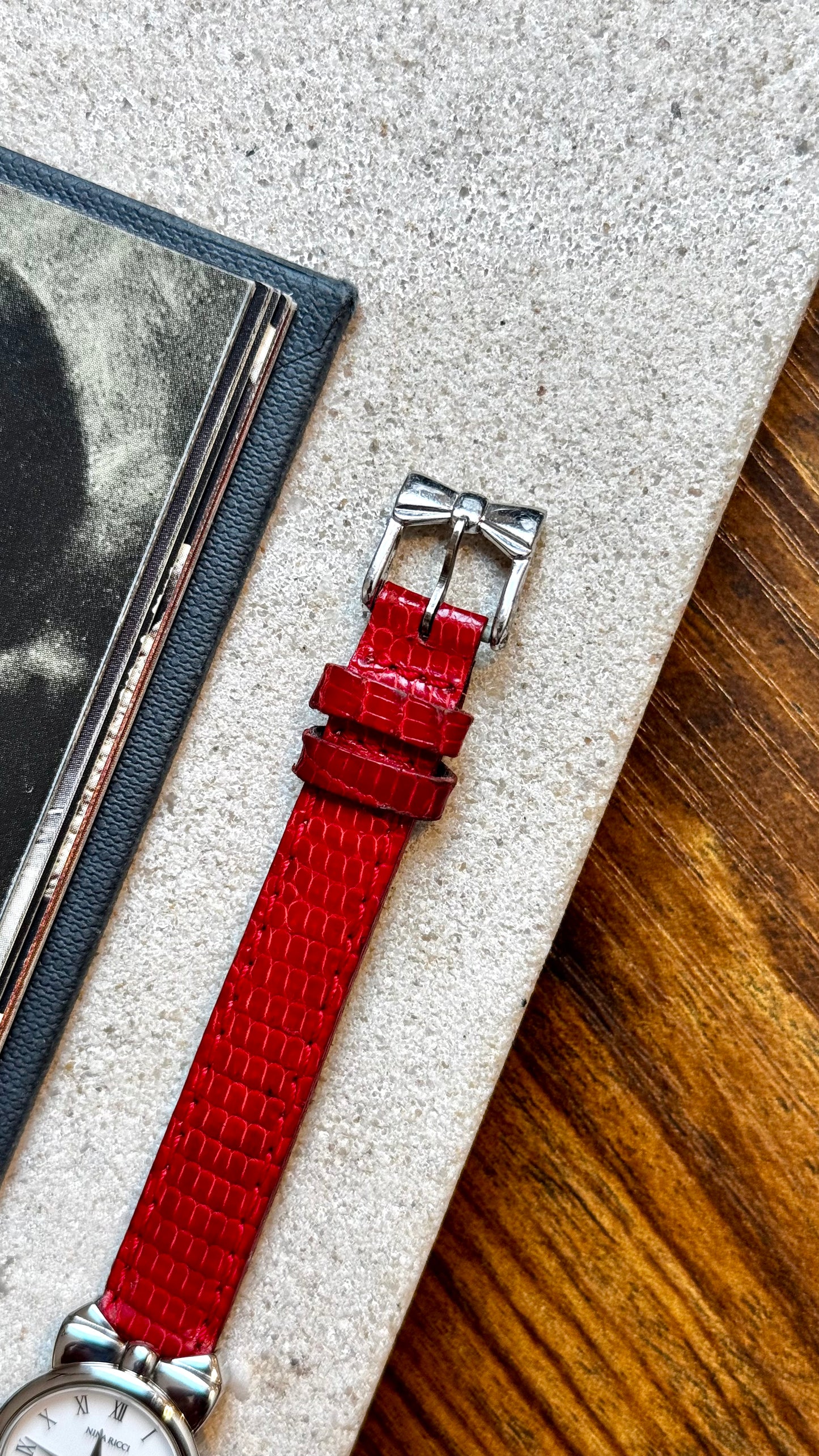 Nina Ricci vintage watch, original leather