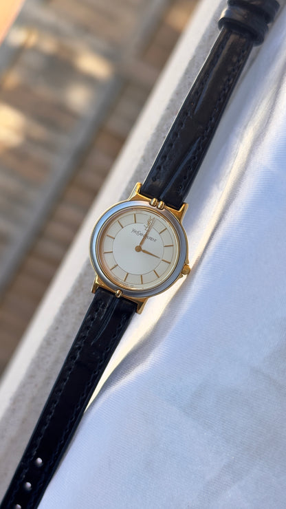 Yves Saint Laurent vintage watch (YSL) 1992 - Bespoke genuine leather