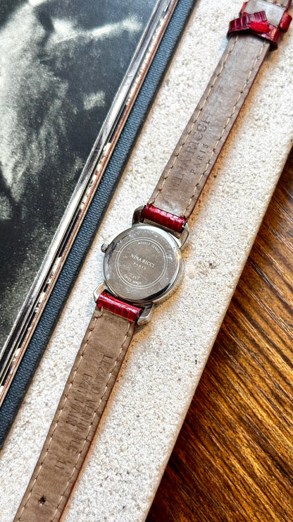 Nina Ricci vintage watch, original leather