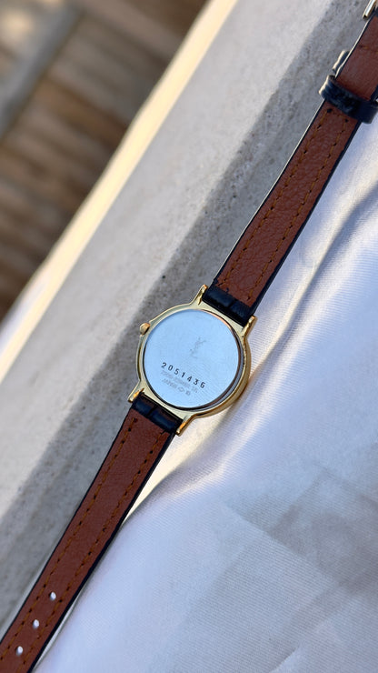Yves Saint Laurent vintage watch (YSL) 1992 - Bespoke genuine leather