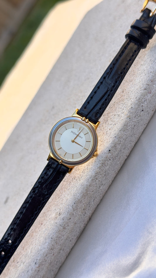 Yves Saint Laurent vintage watch (YSL) 1992 - Bespoke genuine leather
