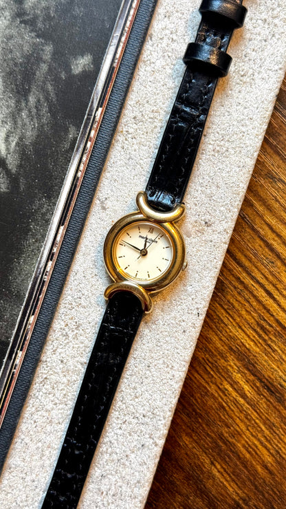 Marie Claire Vintage Watch 1990s - Bespoke Leather, Gold Plated