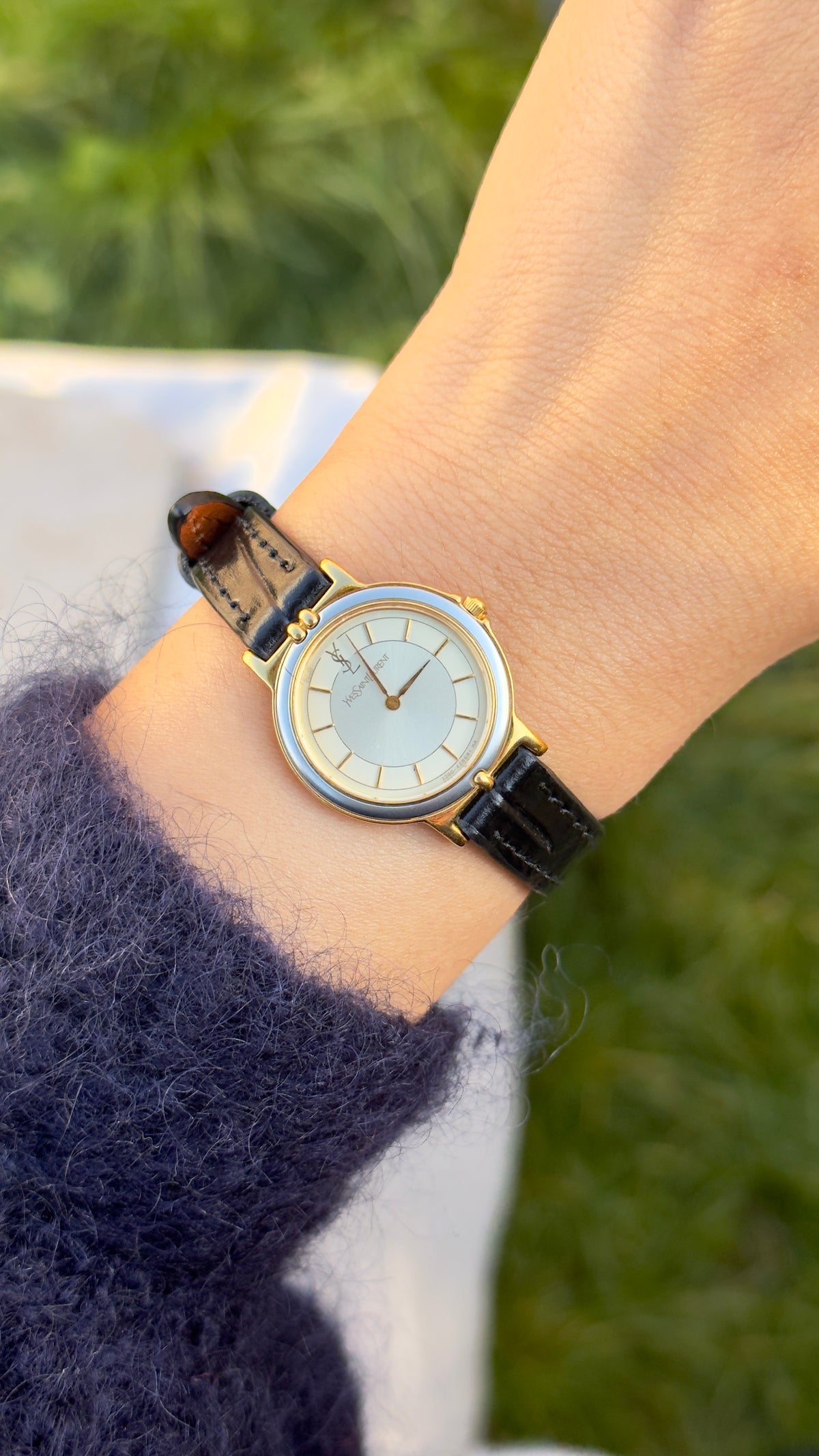 Yves Saint Laurent vintage watch (YSL) 1992 - Bespoke genuine leather