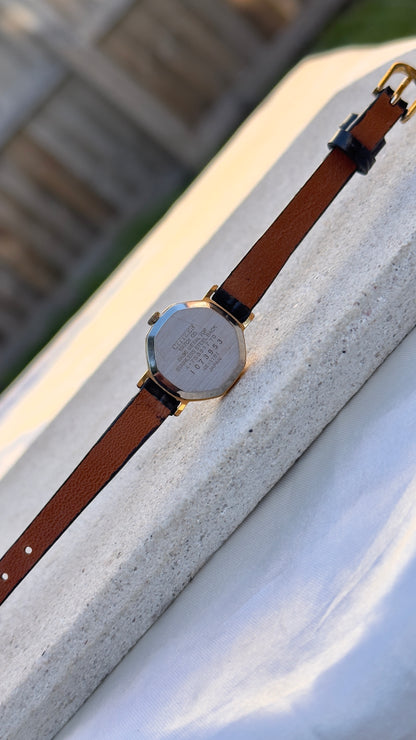 Citizen CQ Vintage Watch 1981 - Near mint - Bespoke leather
