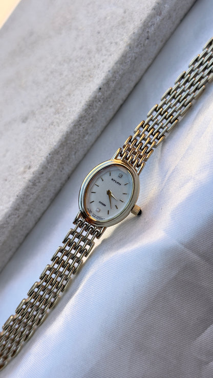 1995 Citizen Sylph Vintage Watch - Champagne Gold Plated, Near Mint