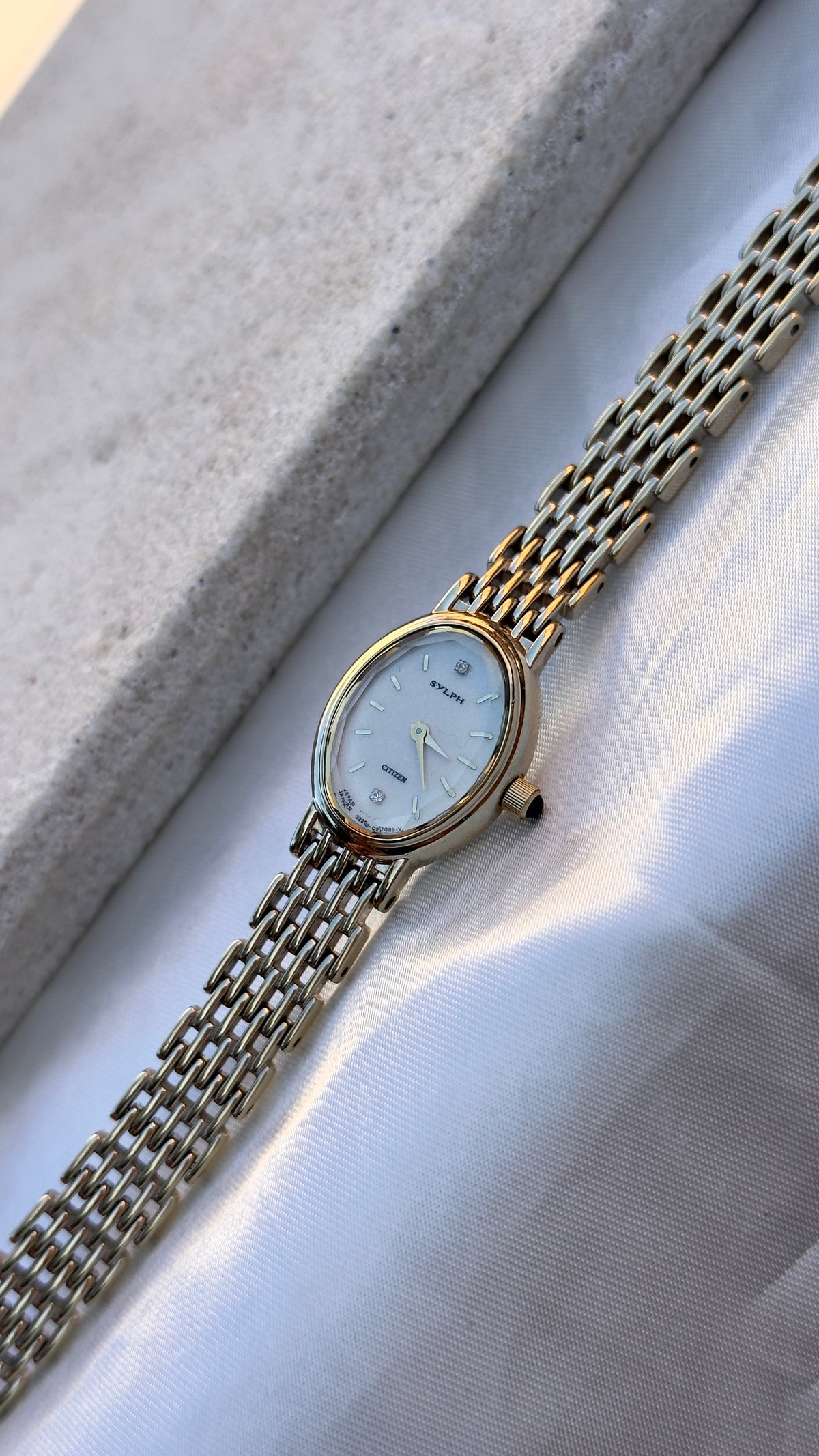 1995 Citizen Sylph Vintage Watch - Champagne Gold Plated, Near Mint