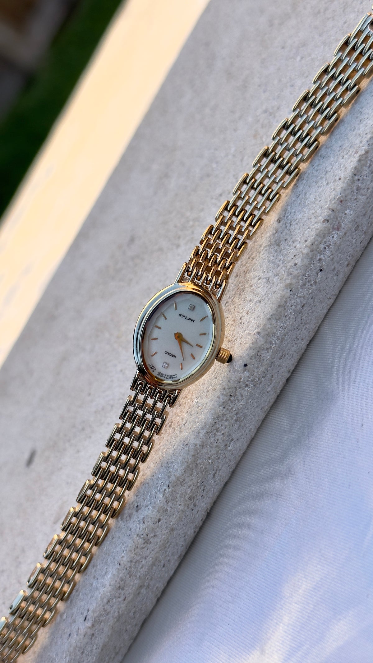 1995 Citizen Sylph Vintage Watch - Champagne Gold Plated, Near Mint