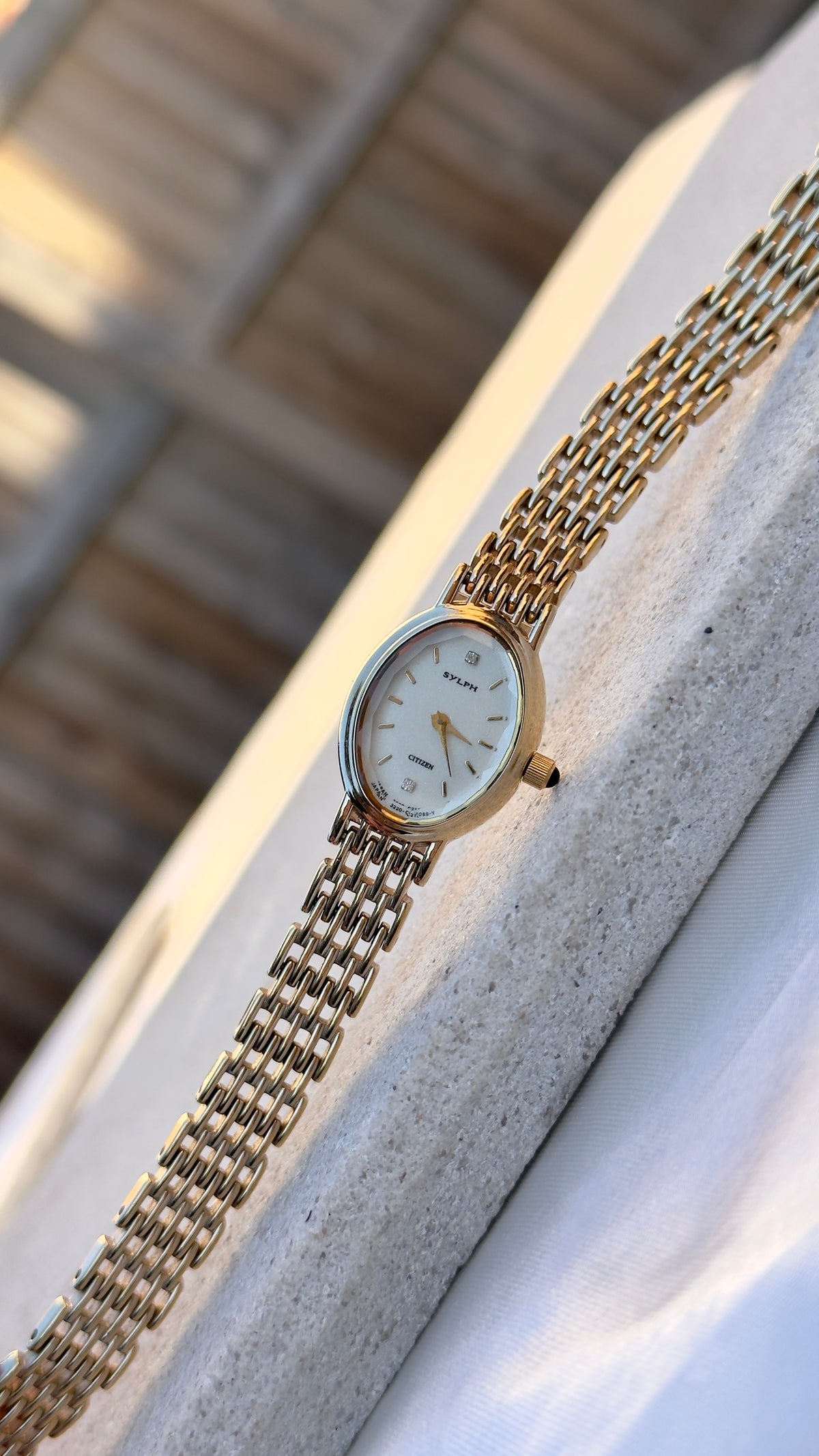 1995 Citizen Sylph Vintage Watch - Champagne Gold Plated, Near Mint