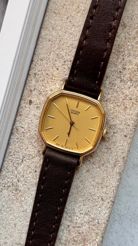 Citizen vintage watch 1993 18k gold plated
