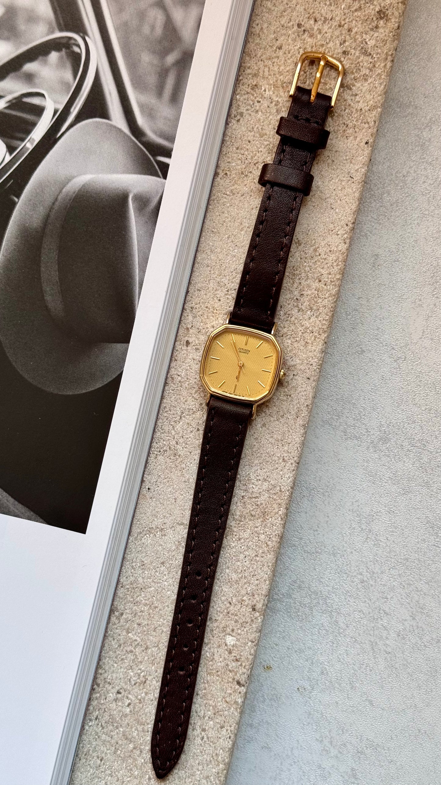 Citizen vintage watch 1993 18k gold plated