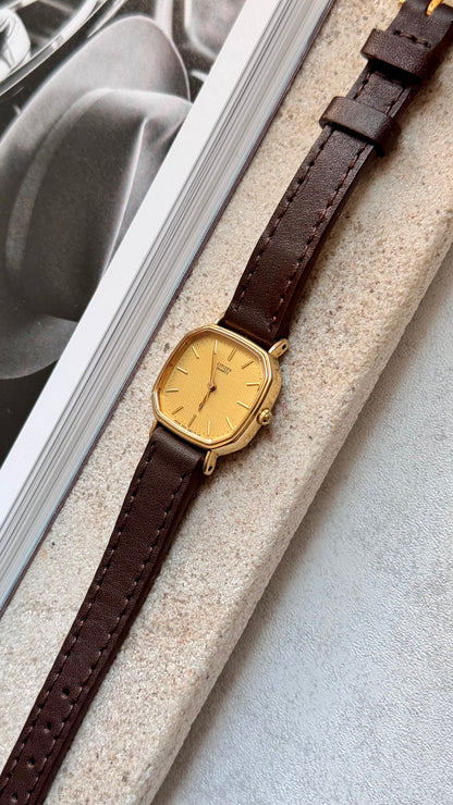 Citizen vintage watch 1993 18k gold plated