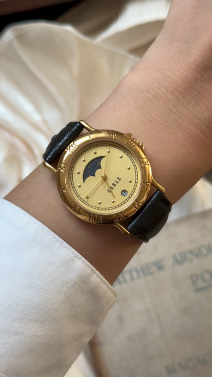 Super Rare Vintage Gable Watch- Moon Calendar