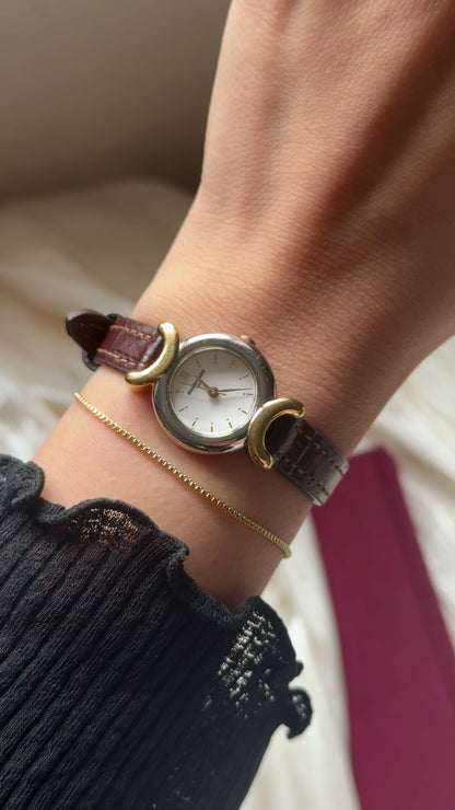 Marie Claire Vintage Watch 1990s - Bespoke Leather