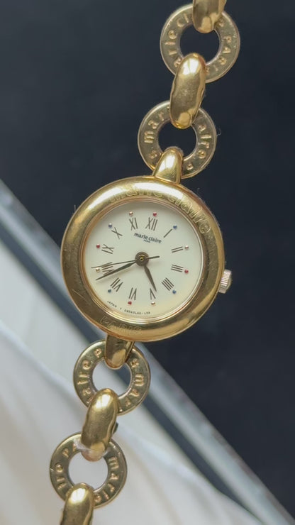 Marie Claire vintage watch - 18ct Gold Plated