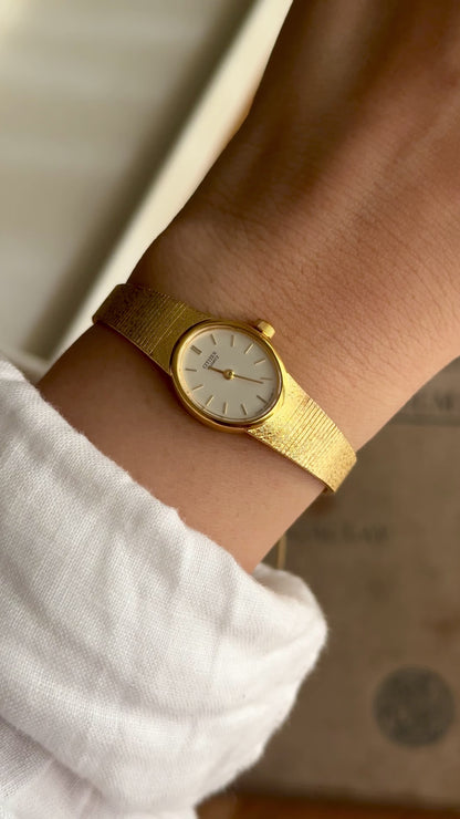 Classic Citizen Vintage Watch - 18c Gold Plated, Near Mint
