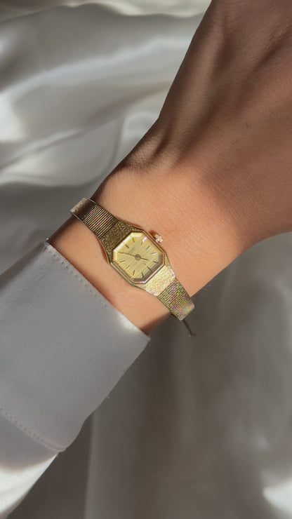 Vintage Seiko Sunlord Watch 1986, gold plated, mint condition
