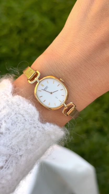 Rare Seiko Eclipse Vintage Watch 1988 - Gold Plated