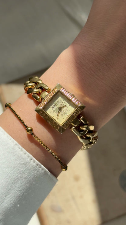 Michiko Koshino London Vintage Watch 1980s - Gold Plated