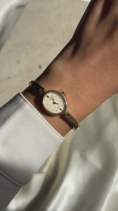 Oval Face - Vintage Citizen Fill Watch 1998, gold plated, near mint