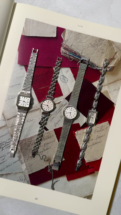 Seiko Silver Tone Vintage Watch Collection -  Clean Girl Aesthetic