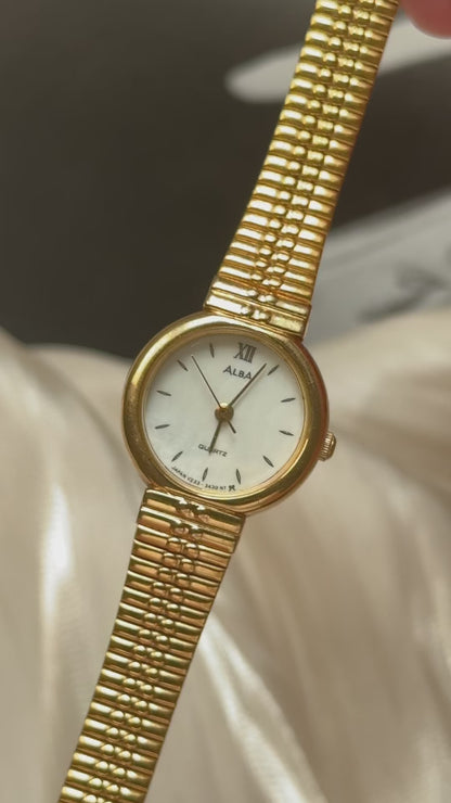 Seiko Alba Vintage Watch Gold Plated