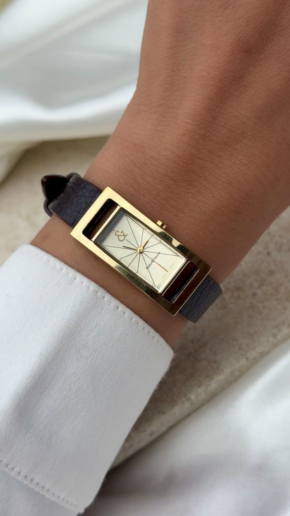 Pinky&Dianne Vintage Watch 1990, open-lug rectangular watch