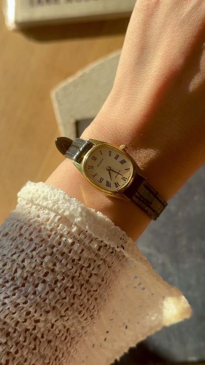 ORIENT Roman numerals Vintage Watch 1980s