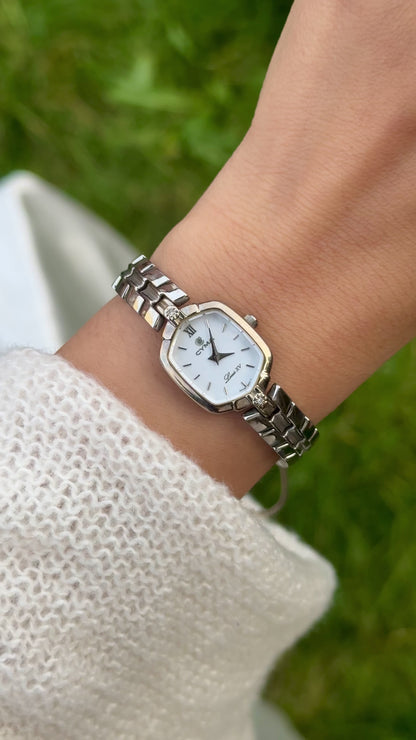 1980s Vintage Cyma Louis XV Watch - Diamonds
