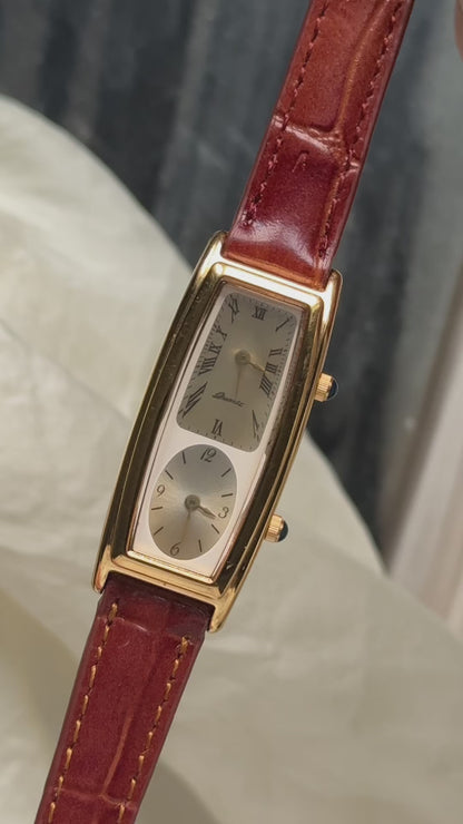 New Old Stock - Vintage Noevir Dual Time Watch - New bespoke strap