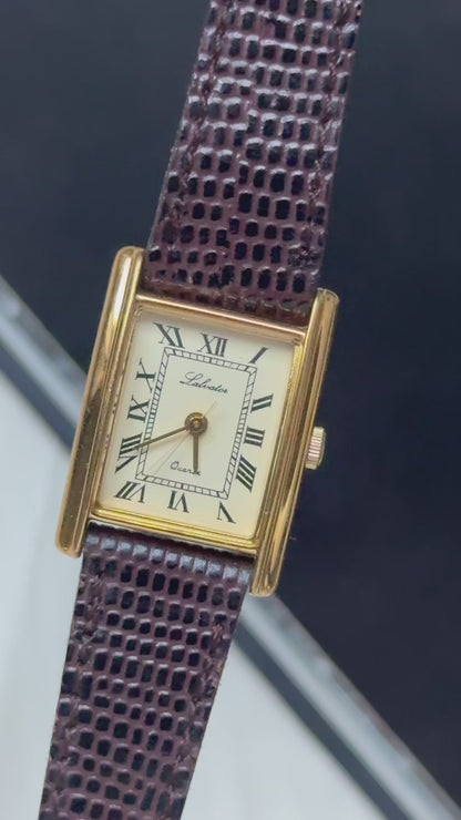 Salvator ladies' vintage tank watch