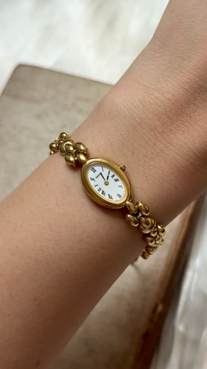 Super Rare Find Vintage Seiko Watch 1990 - 18k Gold Plated