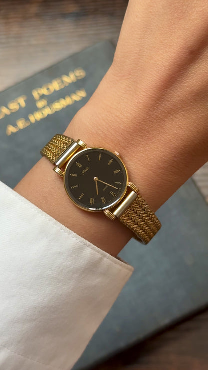 Super Rare Porte Seiko Watch 1997 - 18k Gold Plated