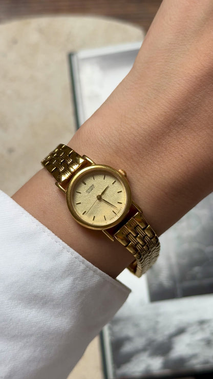 Classic Citizen Vintage Watch - 18ct Gold Plated