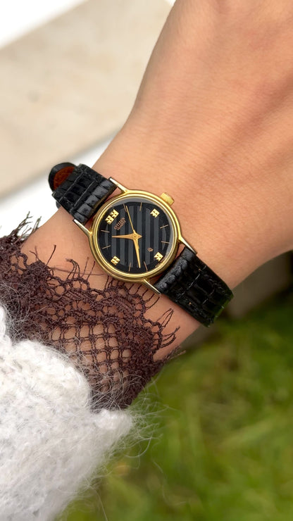 Citizen CQ Vintage Watch 1981 - Bespoke leather