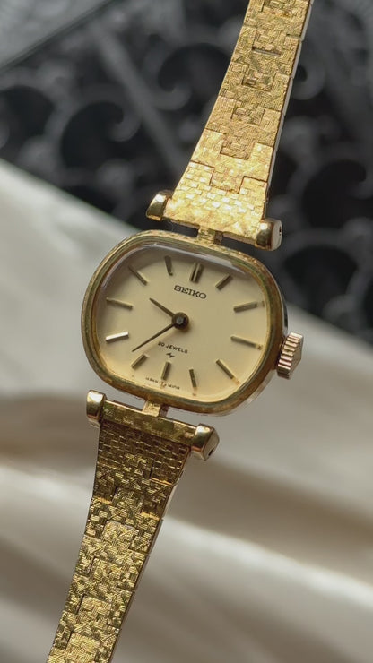 Seiko vintage watch - 18k gold plated 1976
