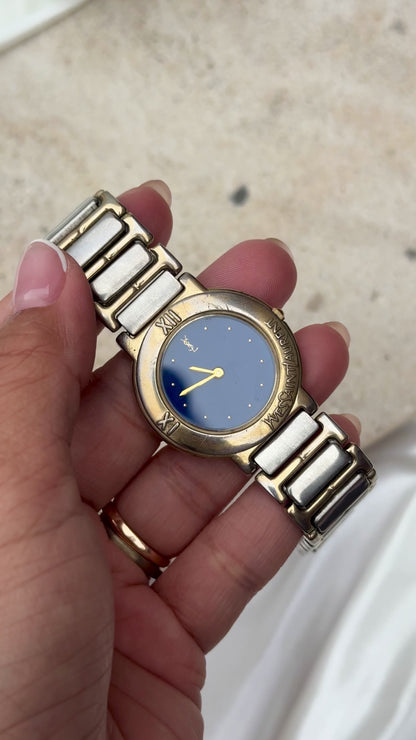 Yves Saint Laurent vintage watch (YSL) 1993 - Blue dial