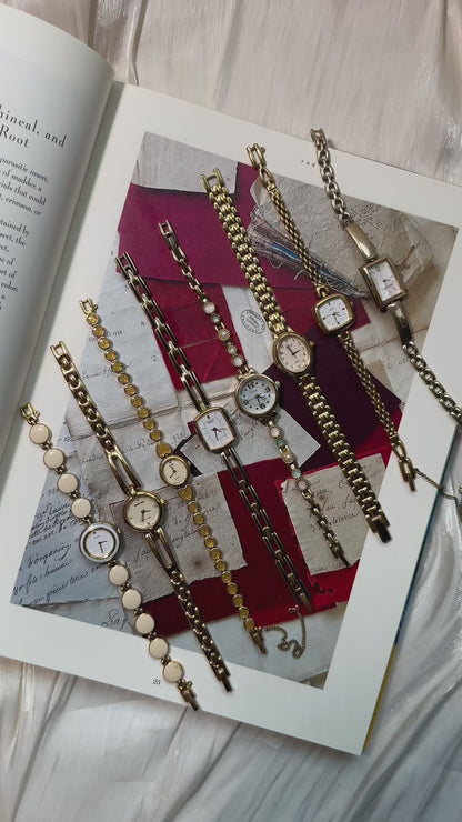 Dainty Gold Tone Watch Collection 1990s