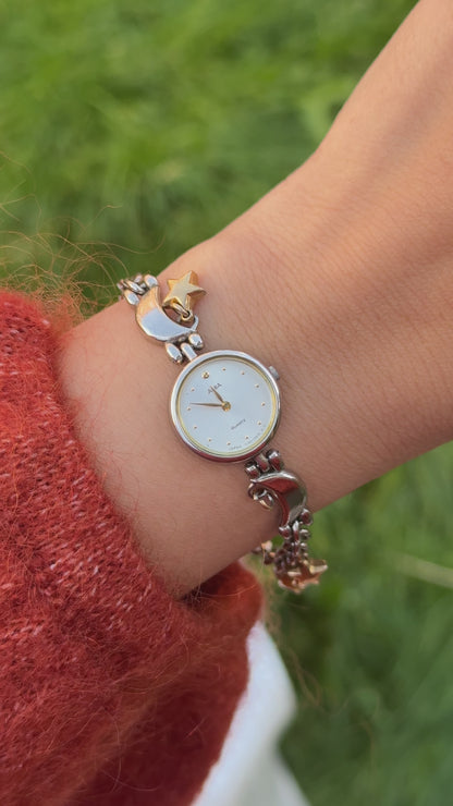 Seiko Alba Vintage Watch 1991 - Moon and Star charms