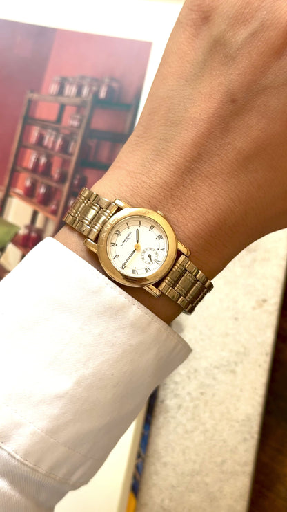 Lancel Paris vintage watch - Sub Seconds, Champagne Gold Plated