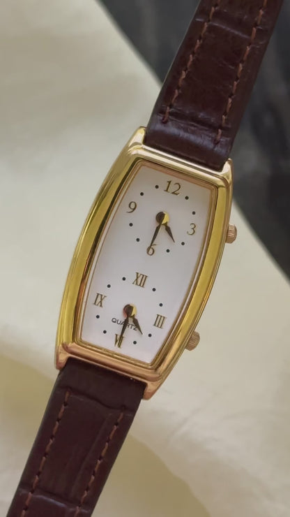 Vintage Seiko Dual Time Watch - New bespoke strap