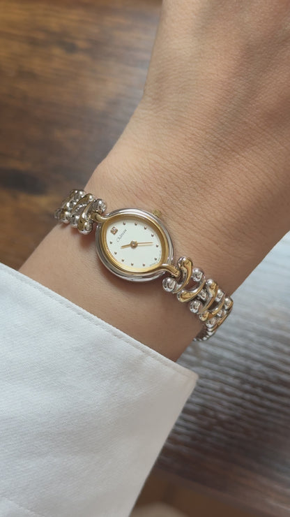 1980s Vintage Ricoh Château Watch - Gold and Palladium Plated - Near Mint Condition