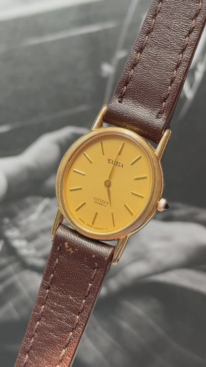 Citizen Excela vintage watch 1993 gold plated
