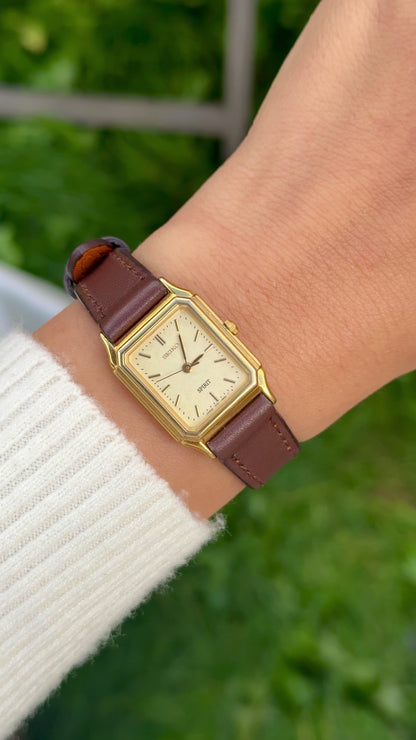 Vintage Seiko Women's Tank Watch 1994 - Gold Plated