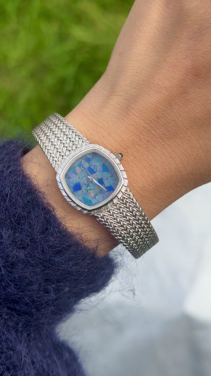 Lucio Opal Jewelry Watch 1990s - Swiss quartz