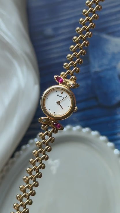 Dana ORIENT Vintage Watch 1990s - Diamonds and Rubies