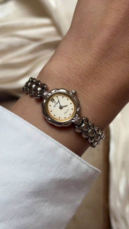 1980s Vintage Cyma Louis XV Watch - Diamonds