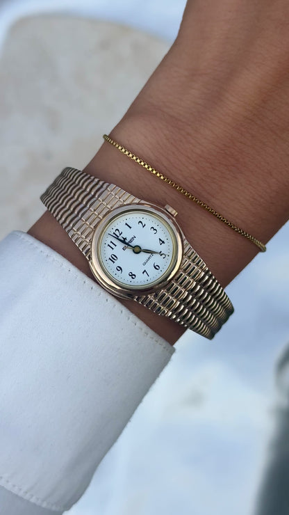 Buren Vintage Watch 1990s - Champagne gold plated